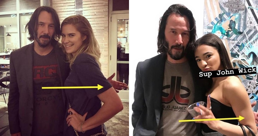 John Wick Star Keanu Reeves Surprises Couple During Wedding Photos