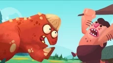 Dino Bash - игра в жанре Вид сбоку