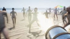 Nudist Beach Survival Simulator 2 - игра в жанре Аркада