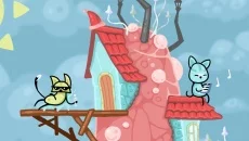 Mushroom Cats - игра в жанре Вид сбоку