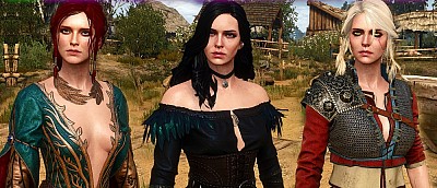 Моддер улучшил модели героинь The Witcher 3 и показал их голыми — скриншоты